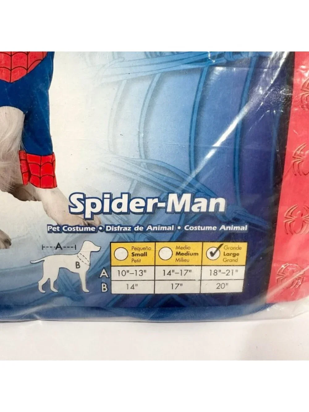 NIP Disguise Marvel Spider-Man 2pc Dog Costume